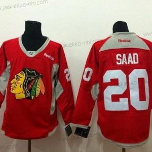 Miesten Chicago Blackhawks #20 Brandon Saad 2014 Training Punainen Paita