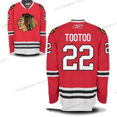 Miesten Chicago Blackhawks #22 Jordin Tootoo Punainen Kotiottelupaita Jääkiekko Ommeltu NHL Paita