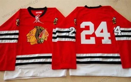 Miesten Chicago Blackhawks #24 Martin Havlat 1960-61 Punainen Vintage Paita