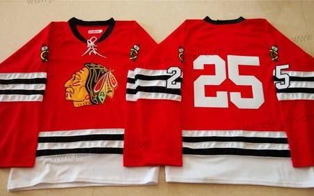 Miesten Chicago Blackhawks #25 Matt Carey 1960-61 Punainen Vintage Paita