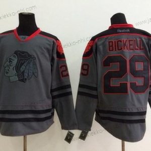 Miesten Chicago Blackhawks #29 Bryan Bickell Charcoal Harmaa Paita