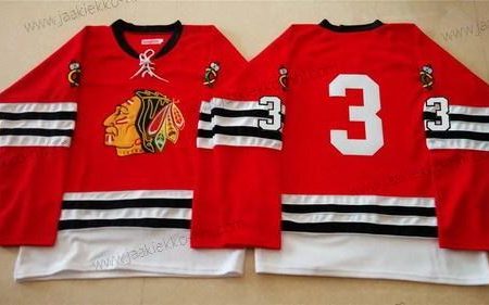 Miesten Chicago Blackhawks #3 Keith Magnuson 1960-61 Punainen Vintage Paita