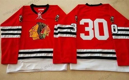 Miesten Chicago Blackhawks #30 Ed Belfour 1960-61 Punainen Vintage Paita