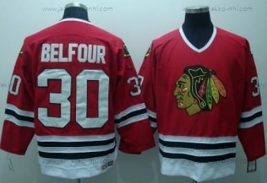 Miesten Chicago Blackhawks #30 Ed Belfour Punainen Retro CCM Paita