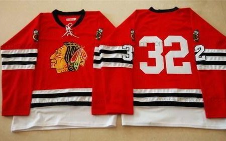 Miesten Chicago Blackhawks #32 Michal Rozsival 1960-61 Punainen Vintage Paita