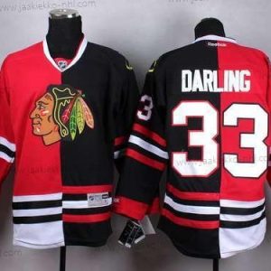 Miesten Chicago Blackhawks #33 Scott Darling Punainen Musta Two Tone Paita