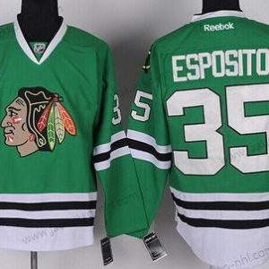 Miesten Chicago Blackhawks #35 Tony Esposito Vihreä Paita