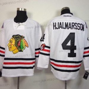 Miesten Chicago Blackhawks #4 Niklas Hjalmarsson 2015 Talvi Klassinen Valkoinen Paita