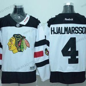 Miesten Chicago Blackhawks #4 Niklas Hjalmarsson Valkoinen 2016 Stadium Series Ommeltu NHL Paita