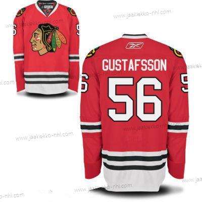 Miesten Chicago Blackhawks #56 Erik Gustafsson Punainen Kotiottelupaita Jääkiekko Ommeltu NHL Paita