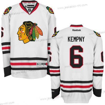 Miesten Chicago Blackhawks #6 Michal Kempny Valkoinen Jääkiekko Ommeltu NHL Paita