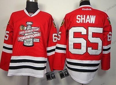 Miesten Chicago Blackhawks #65 Andrew Shaw 2013 Champions Commemorate Punainen Paita