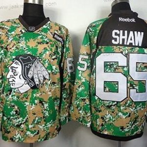 Miesten Chicago Blackhawks #65 Andrew Shaw 2014 Maastokuvio Paita