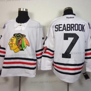 Miesten Chicago Blackhawks #7 Brent Seabrook 2015 Talvi Klassinen Valkoinen Paita