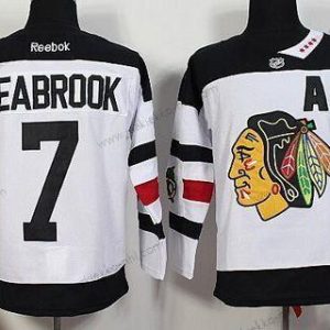 Miesten Chicago Blackhawks #7 Brent Seabrook Reebok Valkoinen 2016 Stadium Series Premier Paita