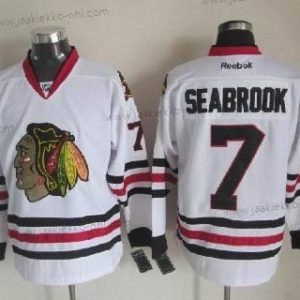 Miesten Chicago Blackhawks #7 Brent Seabrook Valkoinen Paita