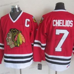 Miesten Chicago Blackhawks #7 Chris Chelios Punainen Retro CCM Paita