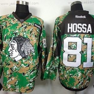 Miesten Chicago Blackhawks #81 Marian Hossa 2014 Maastokuvio Paita