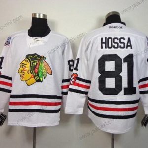 Miesten Chicago Blackhawks #81 Marian Hossa 2015 Talvi Klassinen Valkoinen Paita