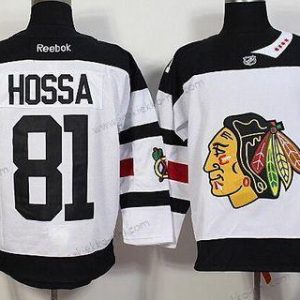 Miesten Chicago Blackhawks #81 Marian Hossa Reebok Valkoinen 2016 Stadium Series Premier Paita