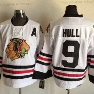 Miesten Chicago Blackhawks #9 Bobby Hull Valkoinen CCM Vintage Paita Versio 2