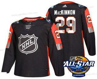 Miesten Colorado Avalanche #29 Nathan Mackinnon Musta 2018 NHL All-Star Ommeltu Jääkiekko Paita