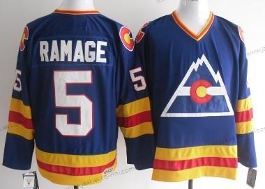 Miesten Colorado Avalanche #5 Rab Ramage Sininen Retro CCM Paita