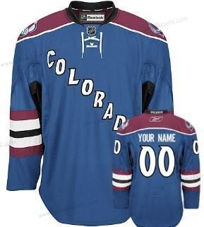 Miesten Colorado Avalanche Mukautettu Sininen Vieraspaita Paita