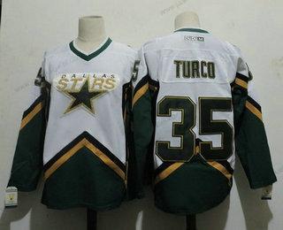 Miesten Dallas Stars #35 Marty Turco 2003 CCM Retro Vihreä Valkoinen Kotiottelupaita NHL Paita