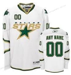 Miesten Dallas Stars Mukautettu Valkoinen Vieraspaita Paita