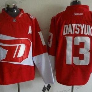 Miesten Detroit Red Wings #13 Pavel Datsyuk Reebok Punainen 2016 Stadium Series Maajoukkue Premier Paita