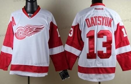 Miesten Detroit Red Wings #13 Pavel Datsyuk Valkoinen Paita