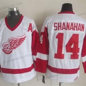 Miesten Detroit Red Wings #14 Brendan Shanahan Valkoinen CCM Vintage Paita