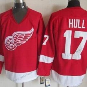 Miesten Detroit Red Wings #17 Brett Hull Punainen Retro CCM Paita