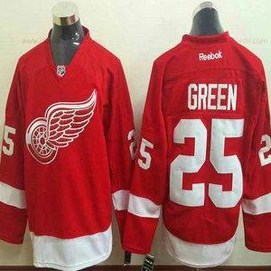 Miesten Detroit Red Wings #25 Mike Vihreä Punainen Paita