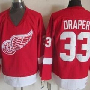 Miesten Detroit Red Wings #33 Kris Draper Punainen Retro CCM Paita