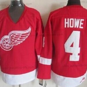 Miesten Detroit Red Wings #4 Syd Howe Punainen Retro CCM Paita