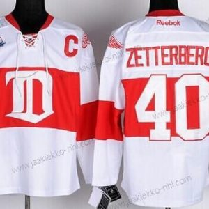 Miesten Detroit Red Wings #40 Henrik Zetterberg Valkoinen Talvi Klassinen Paita