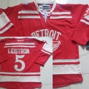 Miesten Detroit Red Wings #5 Nicklas Lidstrom 2014 Talvi Klassinen Punainen Paita