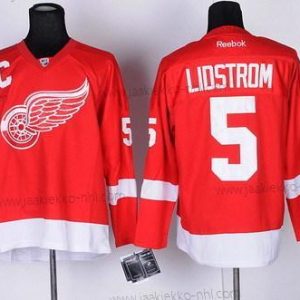 Miesten Detroit Red Wings #5 Nicklas Lidstrom Punainen Paita