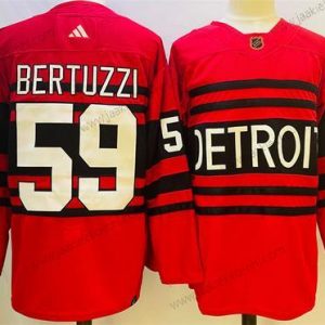 Miesten Detroit Red Wings #59 Tyler Bertuzzi Punainen 2022-23 Käänteinen Retro Ommeltu Paita