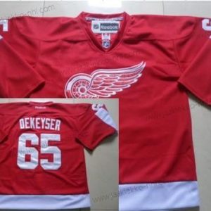 Miesten Detroit Red Wings #65 Danny Dekeyser Punainen Paita