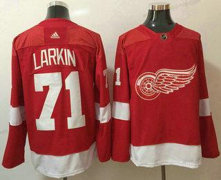 Miesten Detroit Red Wings #71 Dylan Larkin Punainen Kotiottelupaita 2017-2018 Jääkiekko Ommeltu NHL Paita