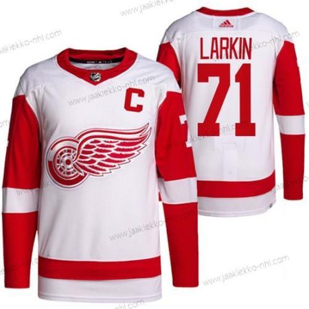 Miesten Detroit Red Wings #71 Dylan Larkin Valkoinen Ommeltu Paita