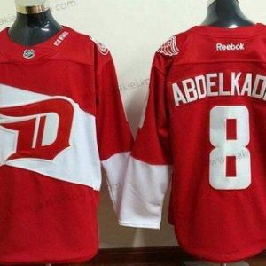 Miesten Detroit Red Wings #8 Justin Abdelkader Reebok Punainen 2016 Stadium Series Maajoukkue Premier Paita