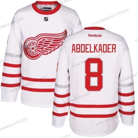 Miesten Detroit Red Wings #8 Justin Abdelkader Valkoinen Centennial Klassinen Ommeltu NHL Paita