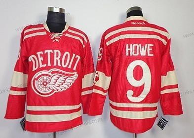 Miesten Detroit Red Wings #9 Gordie Howe 2014 Talvi Klassinen Punainen Paita