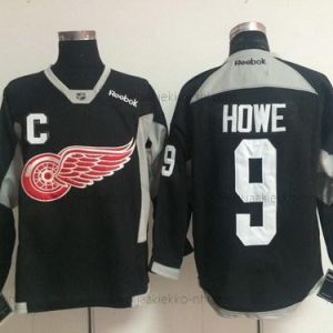 Miesten Detroit Red Wings #9 Gordie Howe 2014 Training Musta Paita