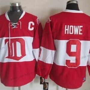 Miesten Detroit Red Wings #9 Gordie Howe Punainen Talvi Klassinen Retro CCM Paita