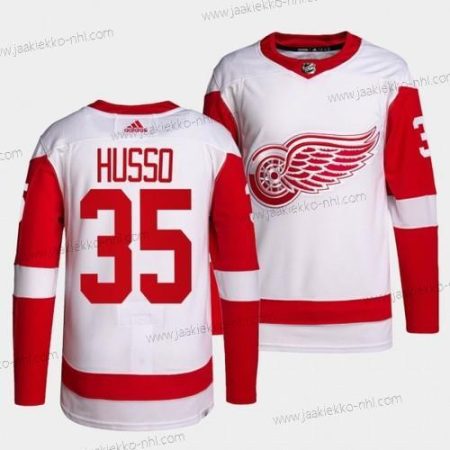 Miesten Detroit Red Wings Aito Primegreen #35 Ville Husso Valkoinen Kolmas paita Paita